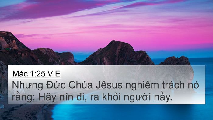 Mác 1:25 VIE Bible Verse Image