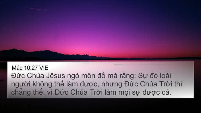 Mác 10:27 VIE Bible Verse Image