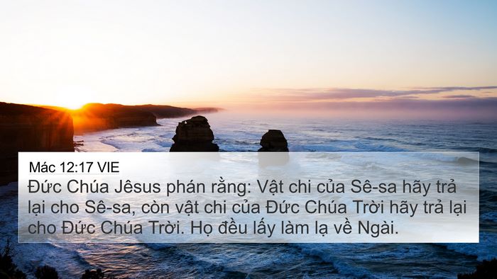 Mác 12:17 VIE Bible Verse Image