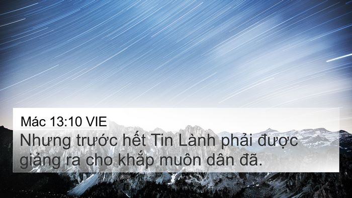Mác 13:10 VIE Bible Verse Image