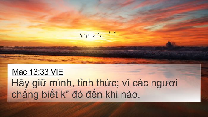 Mác 13:33 VIE Bible Verse Image