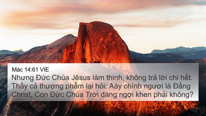 Mác 14:61 VIE Bible Verse Image