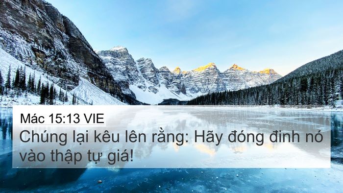 Mác 15:13 VIE Bible Verse Image