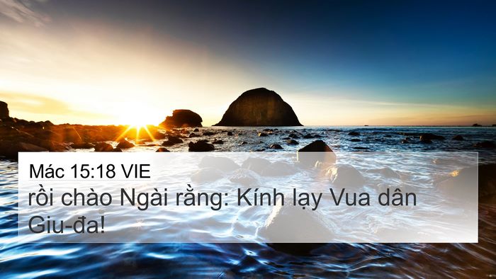 Mác 15:18 VIE Bible Verse Image