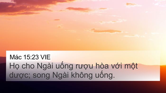Mác 15:23 VIE Bible Verse Image