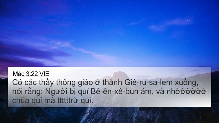 Mác 3:22 VIE Bible Verse Image