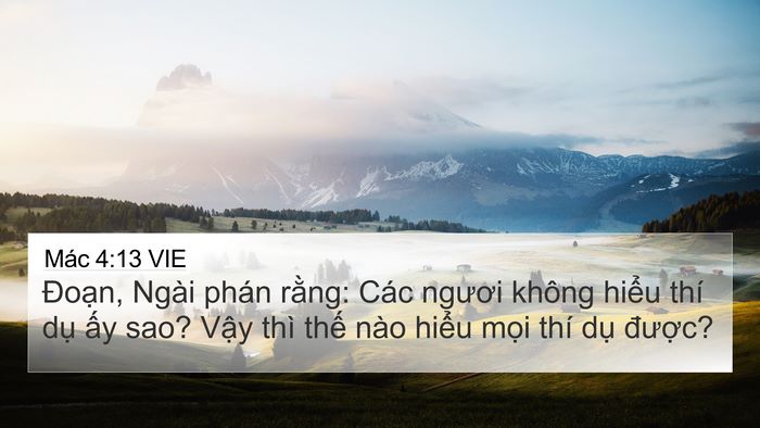 Mác 4:13 VIE Bible Verse Image