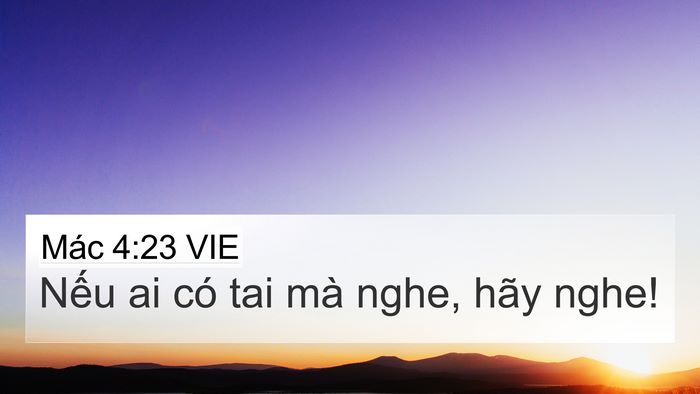 Mác 4:23 VIE Bible Verse Image