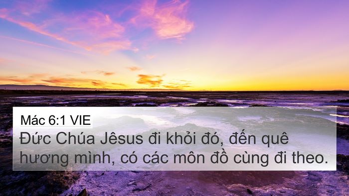 Mác 6:1 VIE Bible Verse Image