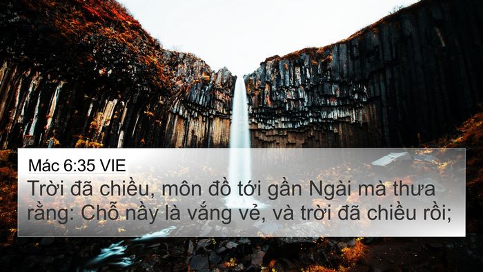 Mác 6:35 VIE Bible Verse Image