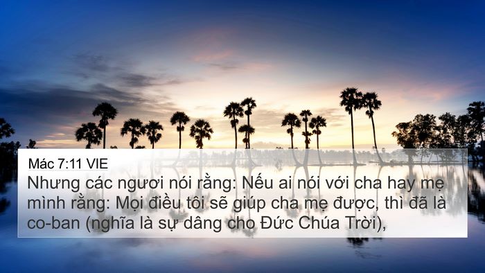 Mác 7:11 VIE Bible Verse Image