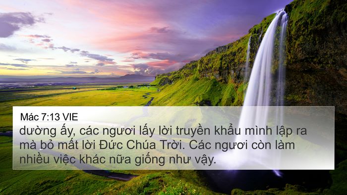Mác 7:13 VIE Bible Verse Image