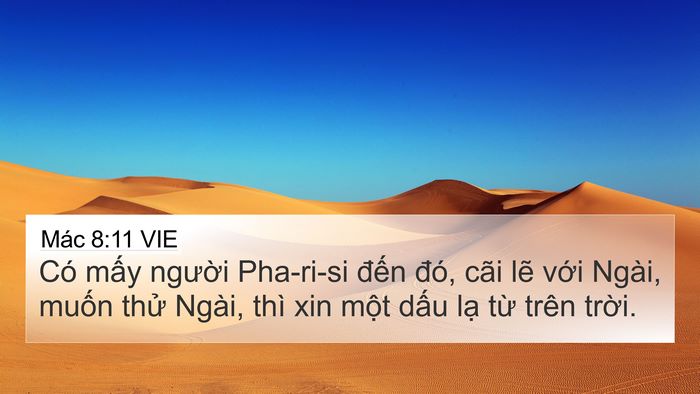 Mác 8:11 VIE Bible Verse Image
