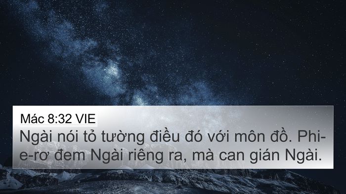 Mác 8:32 VIE Bible Verse Image