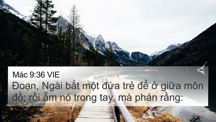 Mác 9:36 VIE Bible Verse Image