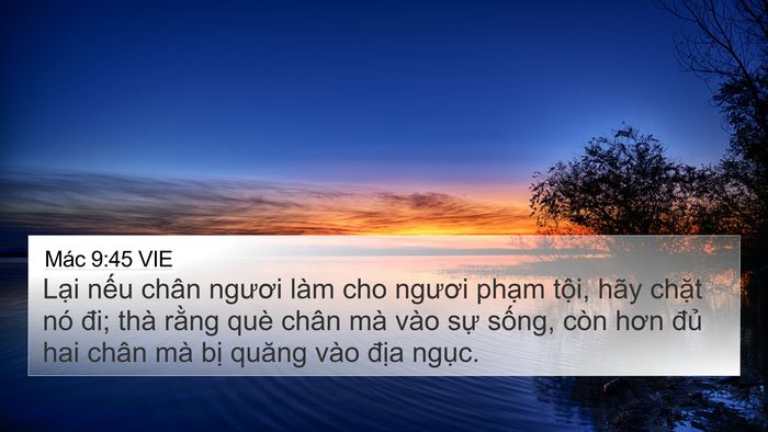 Mác 9:45 VIE Bible Verse Image