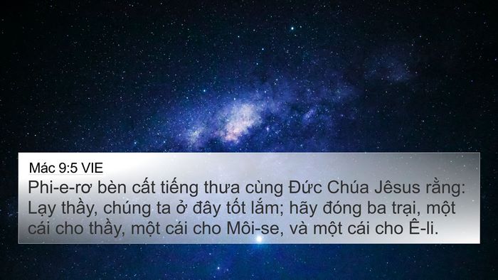 Mác 9:5 VIE Bible Verse Image