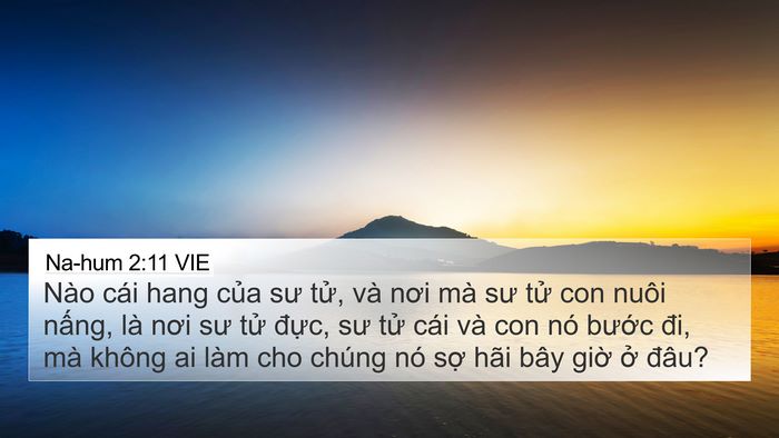 Na-hum 2:11 VIE Bible Verse Image