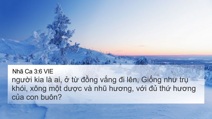 Nhã Ca 3:6 VIE Bible Verse Image