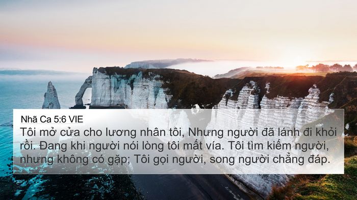 Nhã Ca 5:6 VIE Bible Verse Image