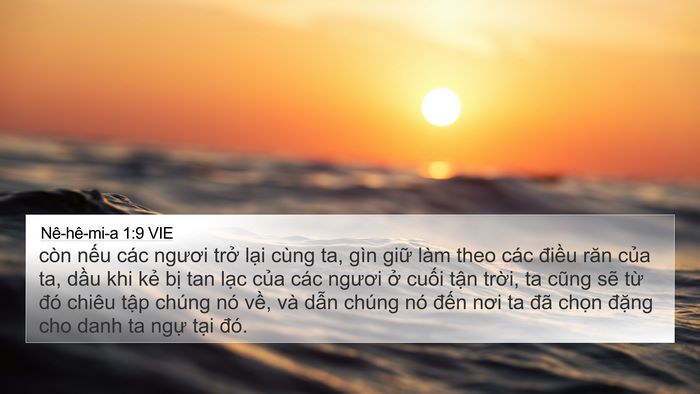 Nê-hê-mi-a 1:9 VIE 4K Wallpaper - còn nếu các ngươi trở lại cùng ta, - 4K Wallpaper Bible Verse