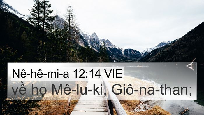 Nê-hê-mi-a 12:14 VIE Bible Verse Image
