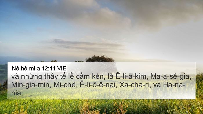 Nê-hê-mi-a 12:41 VIE Bible Verse Image
