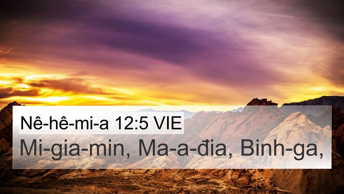 Nê-hê-mi-a 12:5 VIE Bible Verse Image