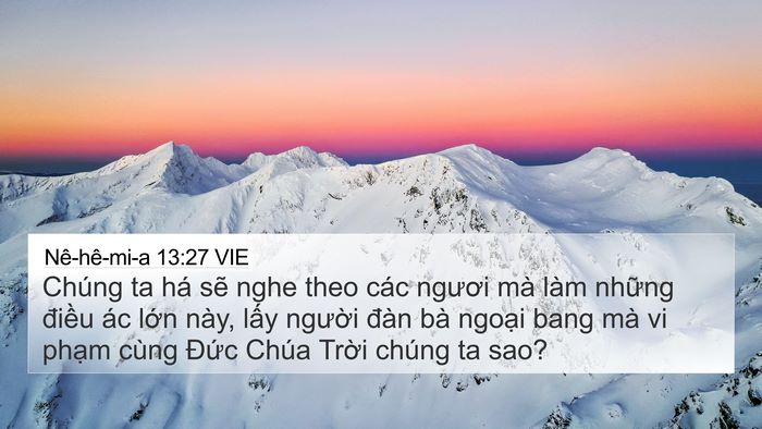 Nê-hê-mi-a 13:27 VIE 4K Wallpaper - Chúng ta há sẽ nghe theo các ngươi mà - 4K Wallpaper Bible Verse