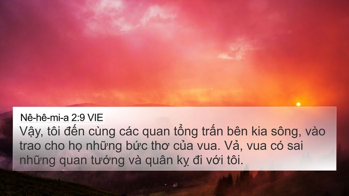 Nê-hê-mi-a 2:9 VIE Bible Verse Image