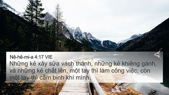 Nê-hê-mi-a 4:17 VIE Bible Verse Image