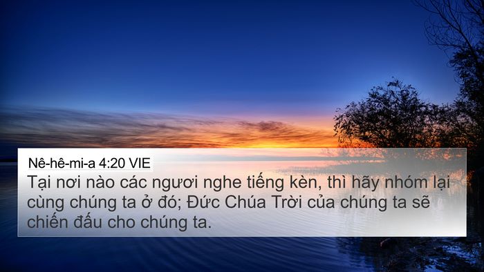 Nê-hê-mi-a 4:20 VIE Bible Verse Image