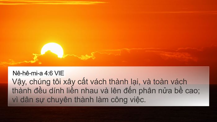 Nê-hê-mi-a 4:6 VIE Bible Verse Image