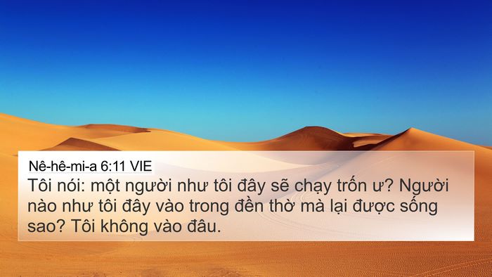 Nê-hê-mi-a 6:11 VIE Bible Verse Image