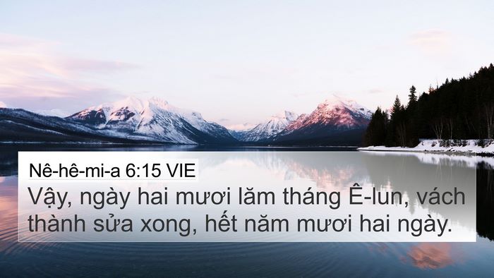 Nê-hê-mi-a 6:15 VIE Bible Verse Image