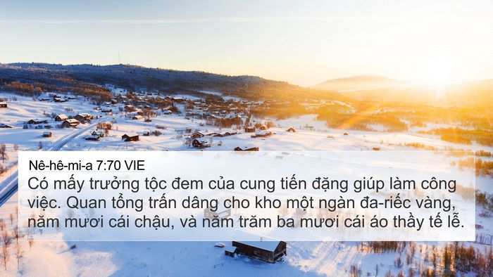 Nê-hê-mi-a 7:70 VIE Bible Verse Image