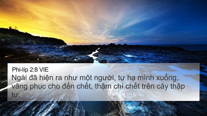 Phi-líp 2:8 VIE Bible Verse Image