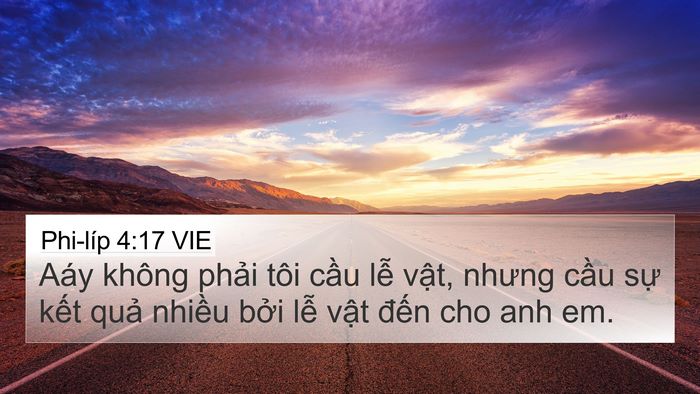 Phi-líp 4:17 VIE Bible Verse Image