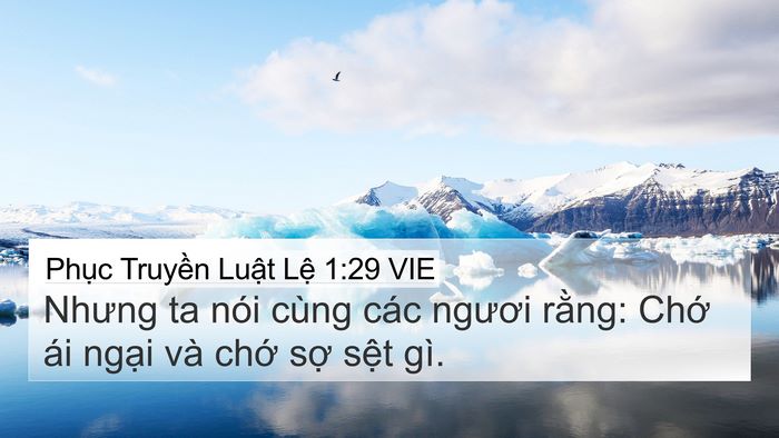 Phục Truyền Luật Lệ 1:29 VIE Bible Verse Image