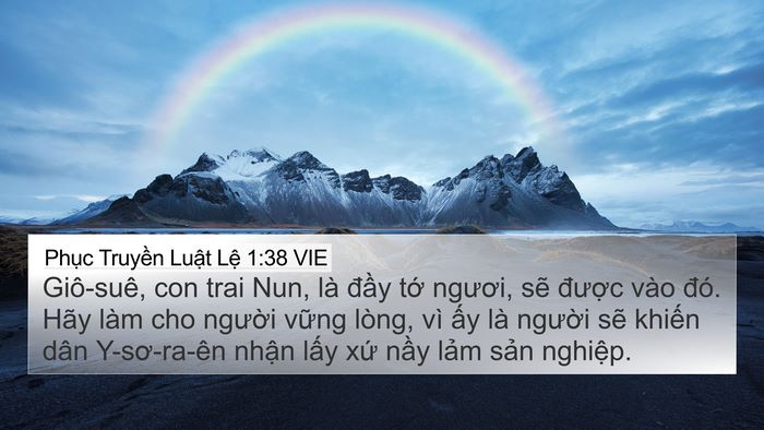 Phục Truyền Luật Lệ 1:38 VIE Bible Verse Image