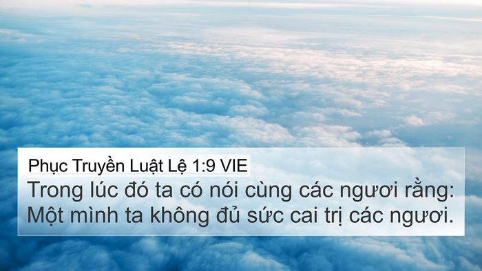 Phục Truyền Luật Lệ 1:9 VIE Bible Verse Image