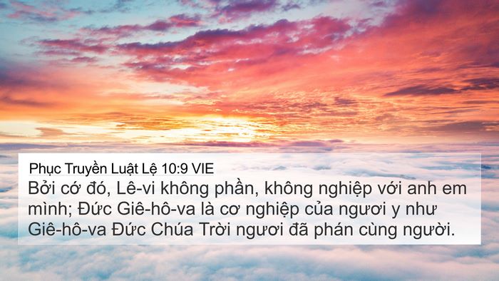 Phục Truyền Luật Lệ 10:9 VIE Bible Verse Image