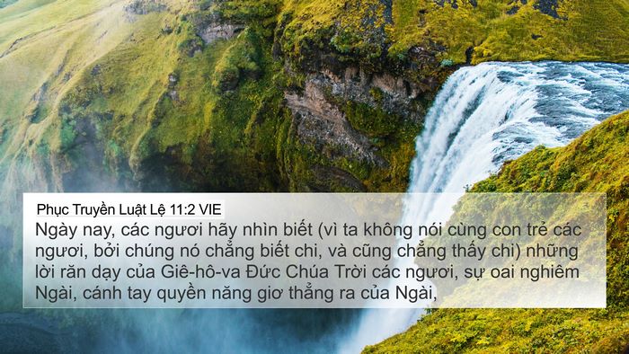 Phục Truyền Luật Lệ 11:2 VIE Bible Verse Image