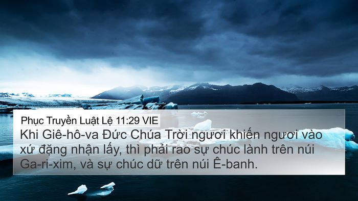 Phục Truyền Luật Lệ 11:29 VIE Bible Verse Image