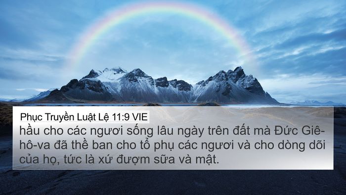 Phục Truyền Luật Lệ 11:9 VIE Bible Verse Image
