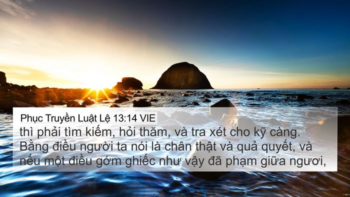 Phục Truyền Luật Lệ 13:14 VIE Bible Verse Image
