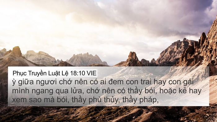 Phục Truyền Luật Lệ 18:10 VIE Bible Verse Image