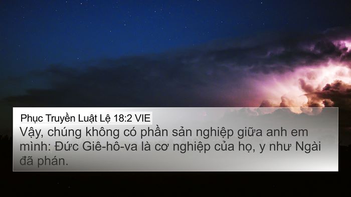 Phục Truyền Luật Lệ 18:2 VIE 4K Wallpaper - Vậy, chúng không có phần sản nghiệp - 4K Wallpaper Bible Verse