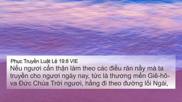 Phục Truyền Luật Lệ 19:8 VIE Bible Verse Image