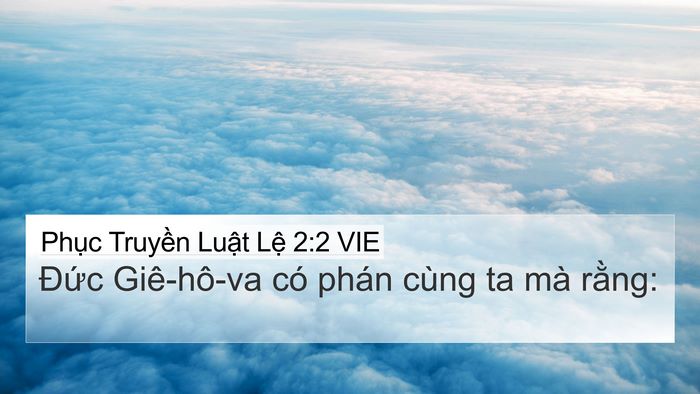 Phục Truyền Luật Lệ 2:2 VIE 4K Wallpaper - Đức Giê-hô-va có phán cùng ta mà - 4K Wallpaper Bible Verse